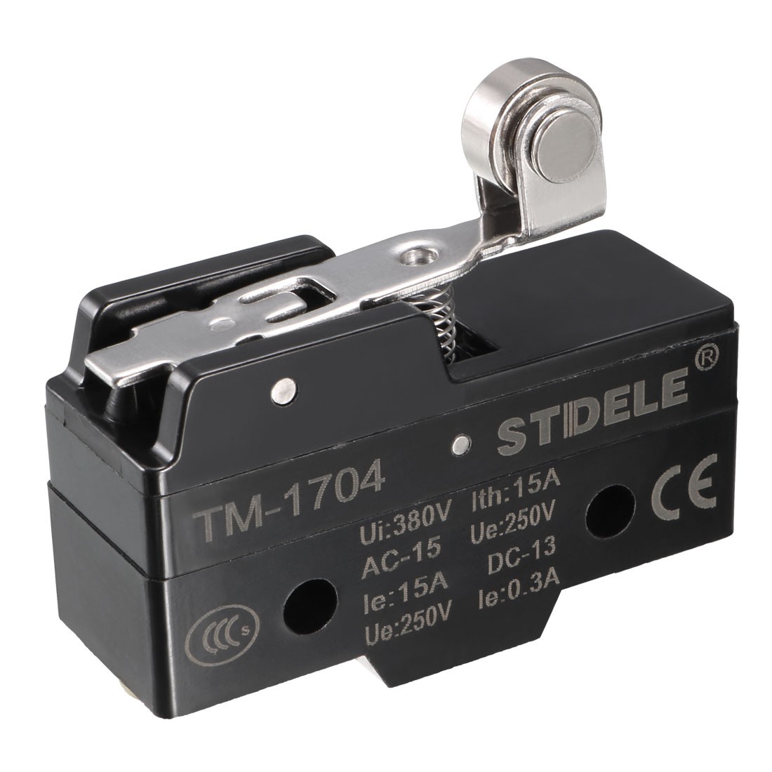 TM-1704 Panel Mount Short Hinge Roller Lever Type Micro Switch Screw Terminals