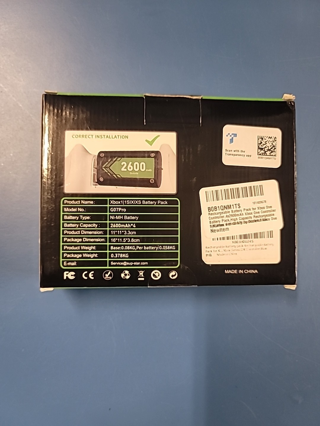 Battery Charger Kit For Xbox 2600