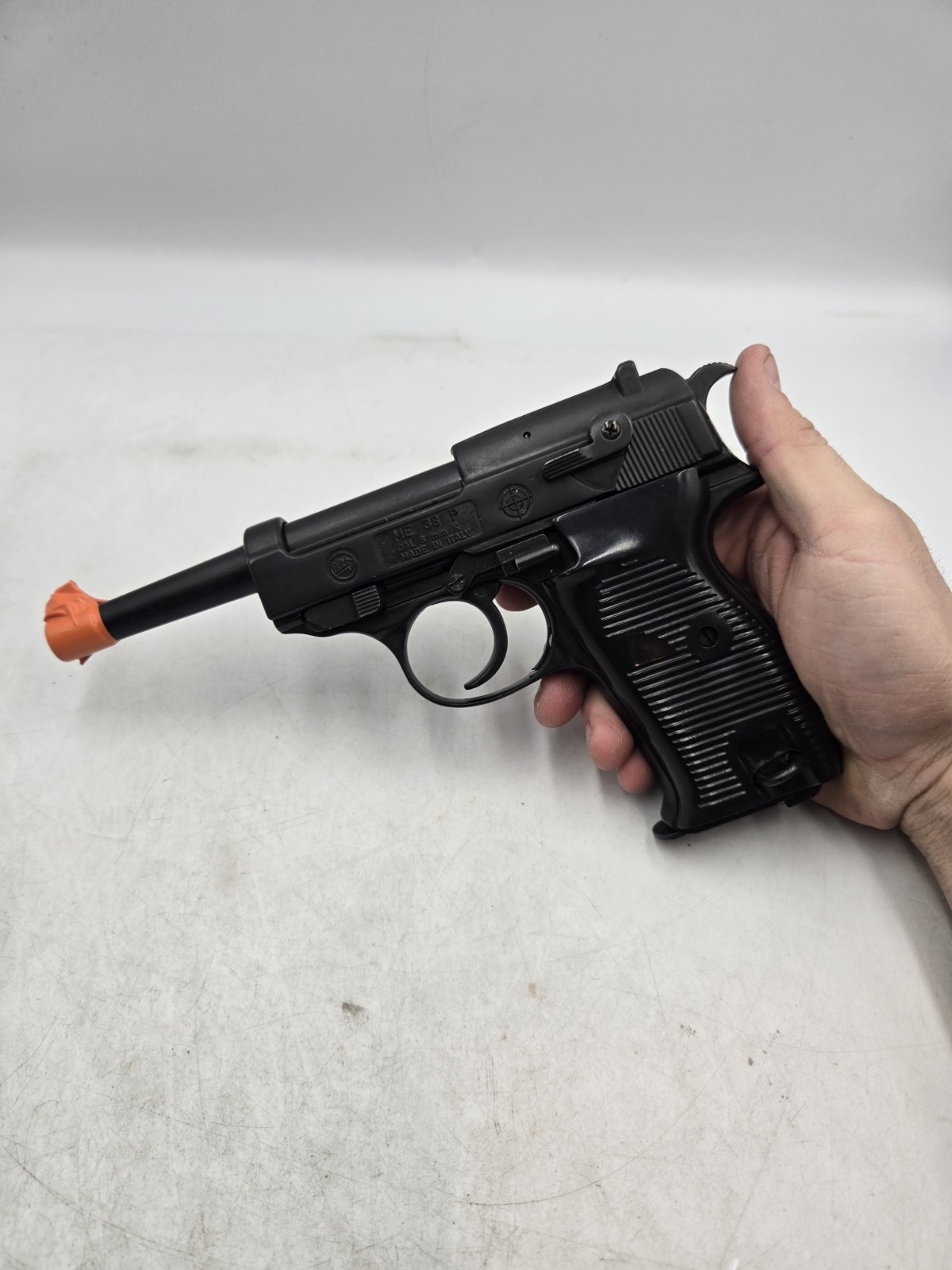 BBM ME P38 8MM K-TYPE BLANK GUN MOVIE PROP REPLICA WWII REPRODUCTION