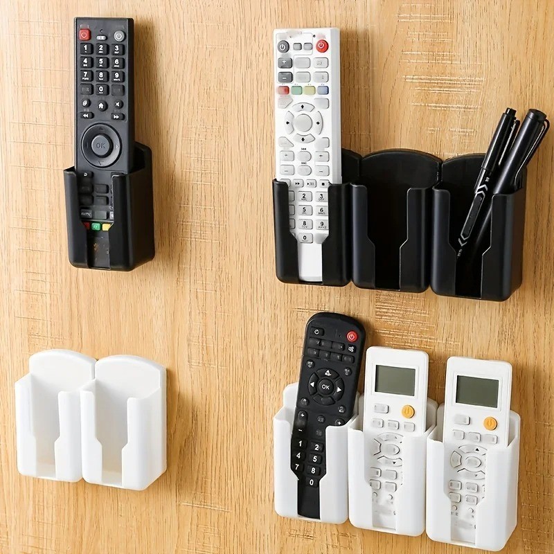 3 Pack Remote Control Holder Wall Mount Self Adhesive Media Controller