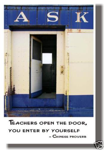 Teachers Open the Door - MOTIVATIONAL Classroom POSTER