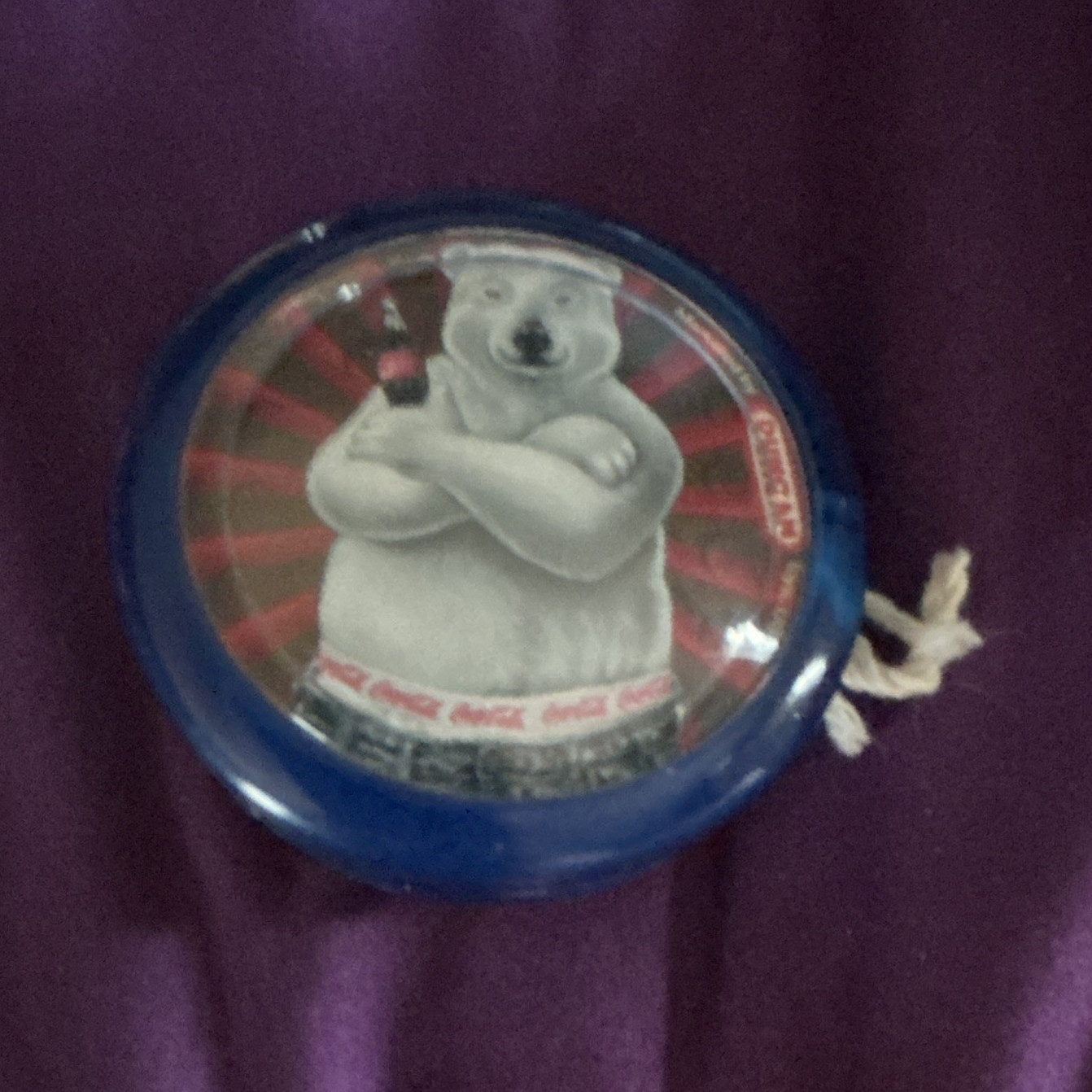 Coca-Cola Polar Bear Blue Yo-Yo Vintage 1997 MPN 3124-2 Ages 8+