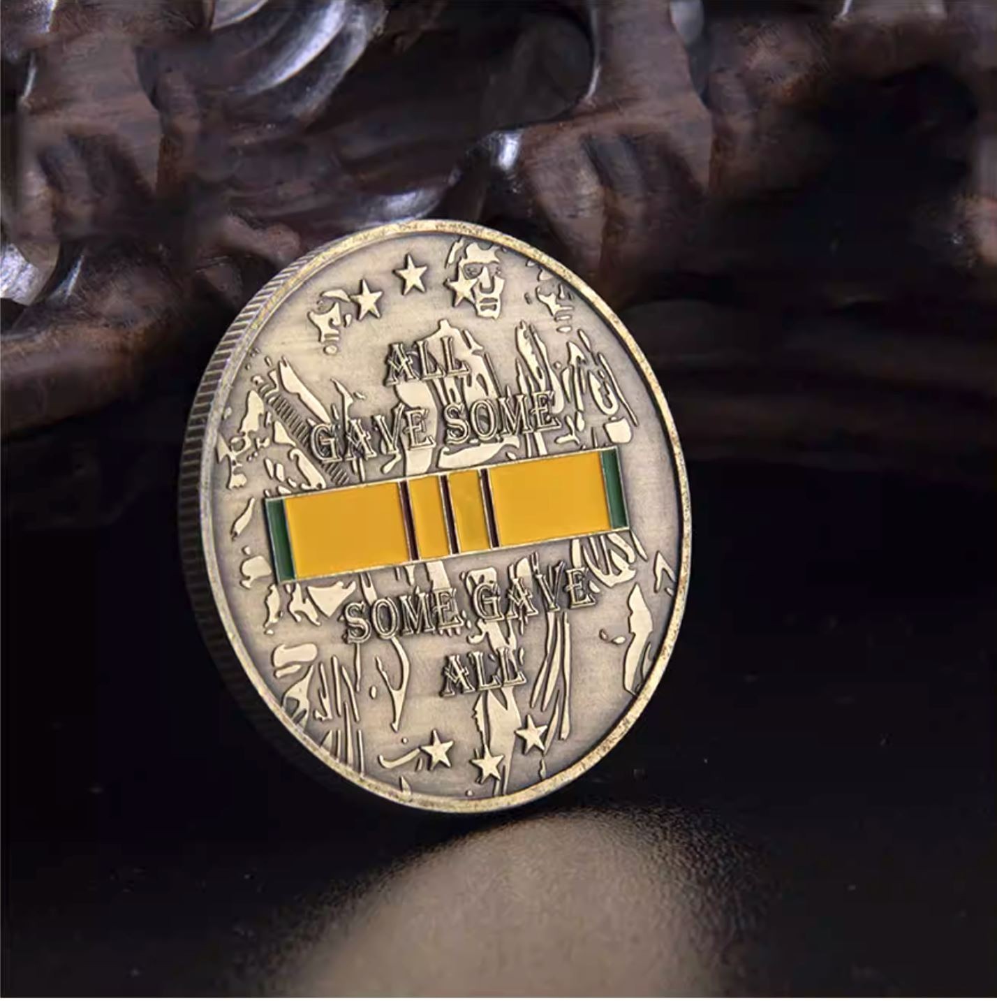Challenge Coin Vietnam Veteran "All Gave Some Some Gave All"