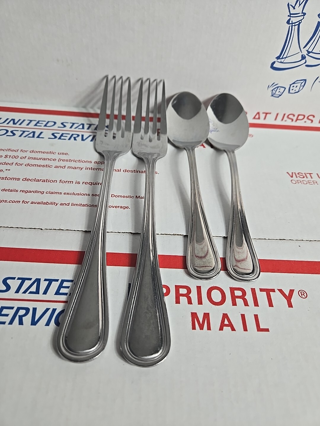 Lot Of 4-Towle Outline Handle China Stainless Steel Flatware