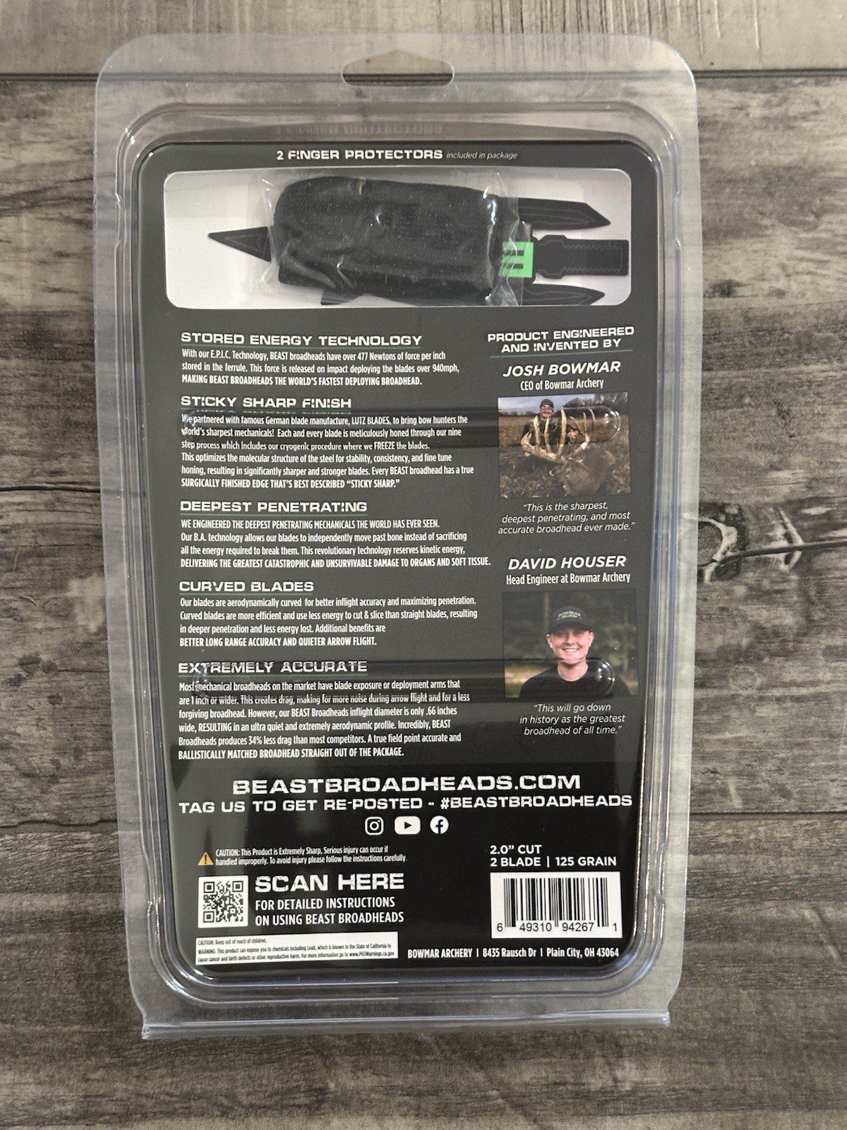 Beast Broadheads Titanium Crossbow Broadheads 125gr 2” Cut