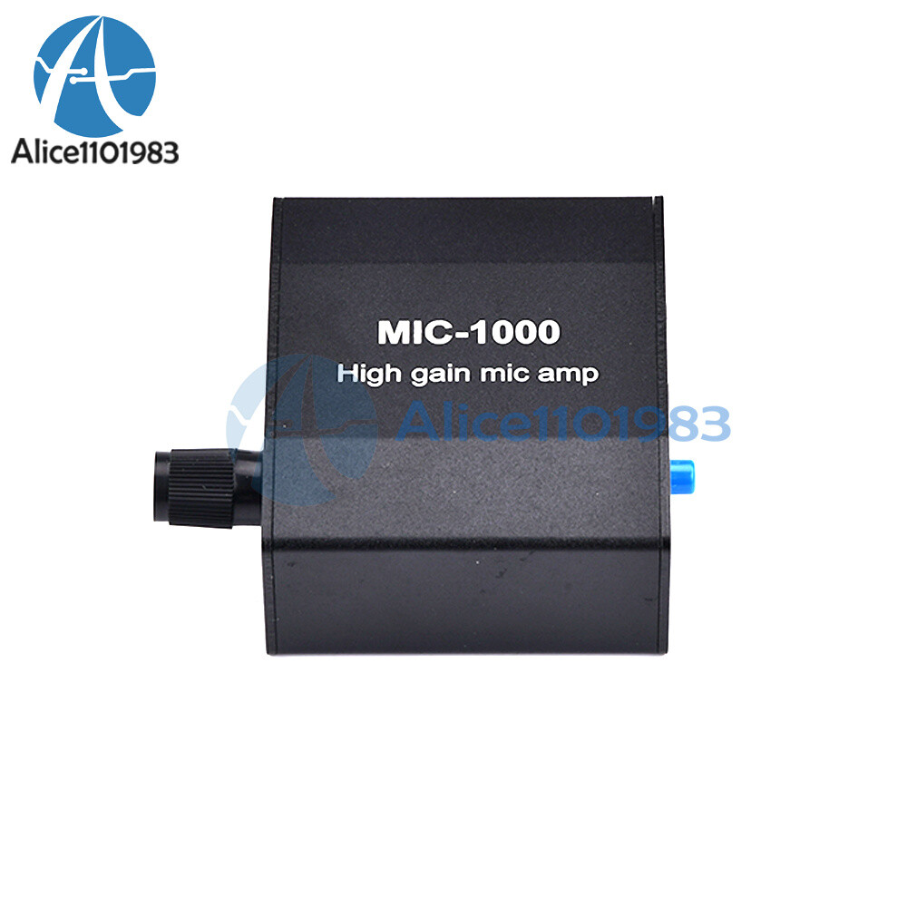 Microphone Amplifier Mic Audio Amp High Gain 1000 Times Amplification Accessory