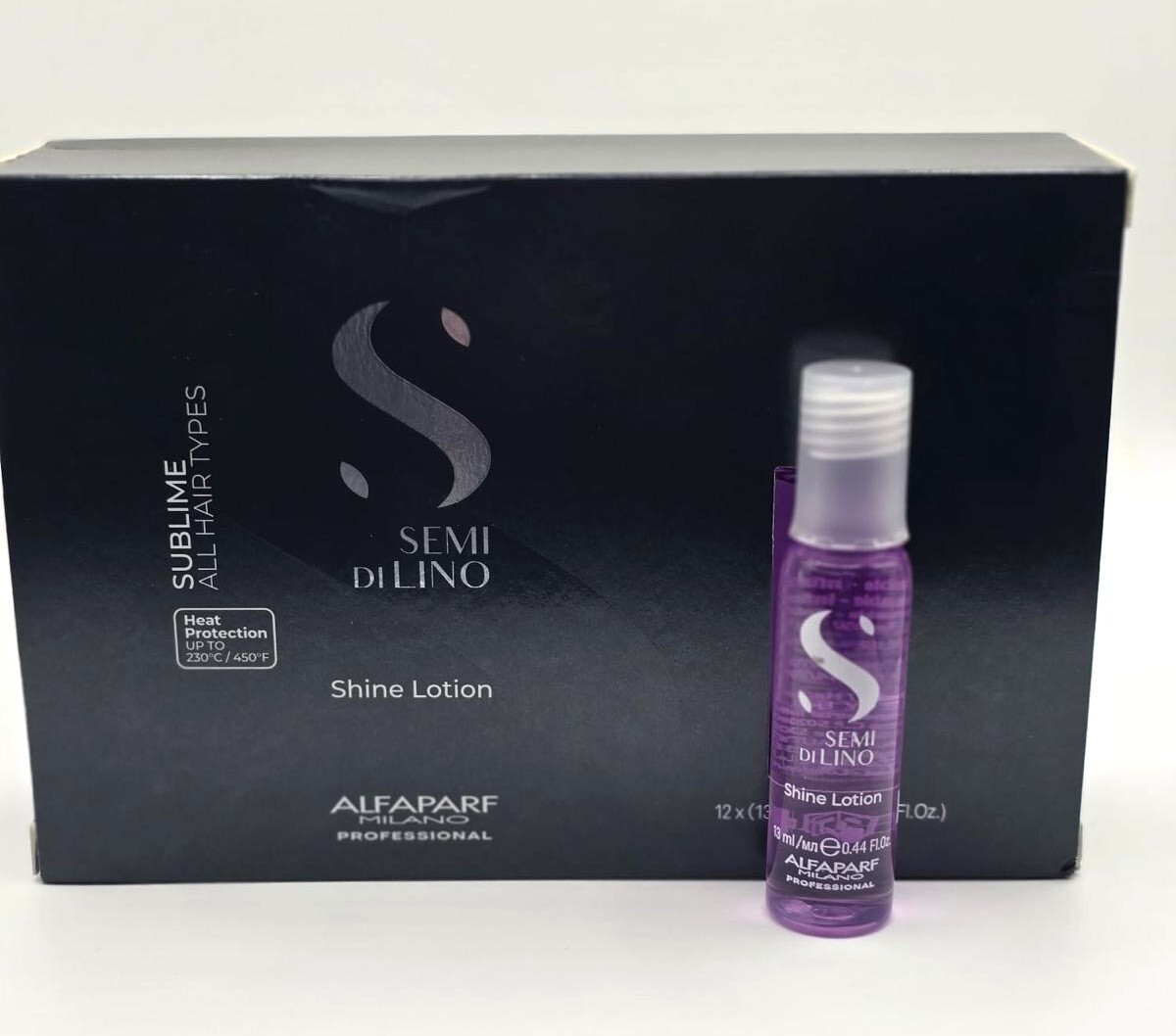 Alfaparf Semi Di Lino Sublime Shine Lotion (12 Vials x 13 ml/ 0.44oz)- Pink