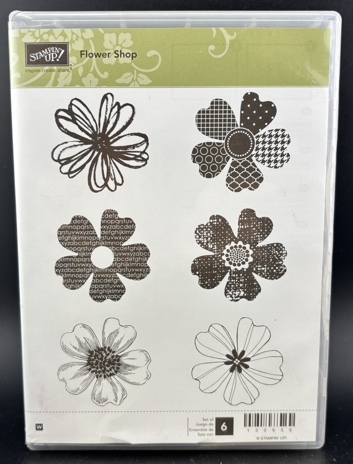 Stampin’ Up! Flower Shop 130939 Rubber Cling Stamp
