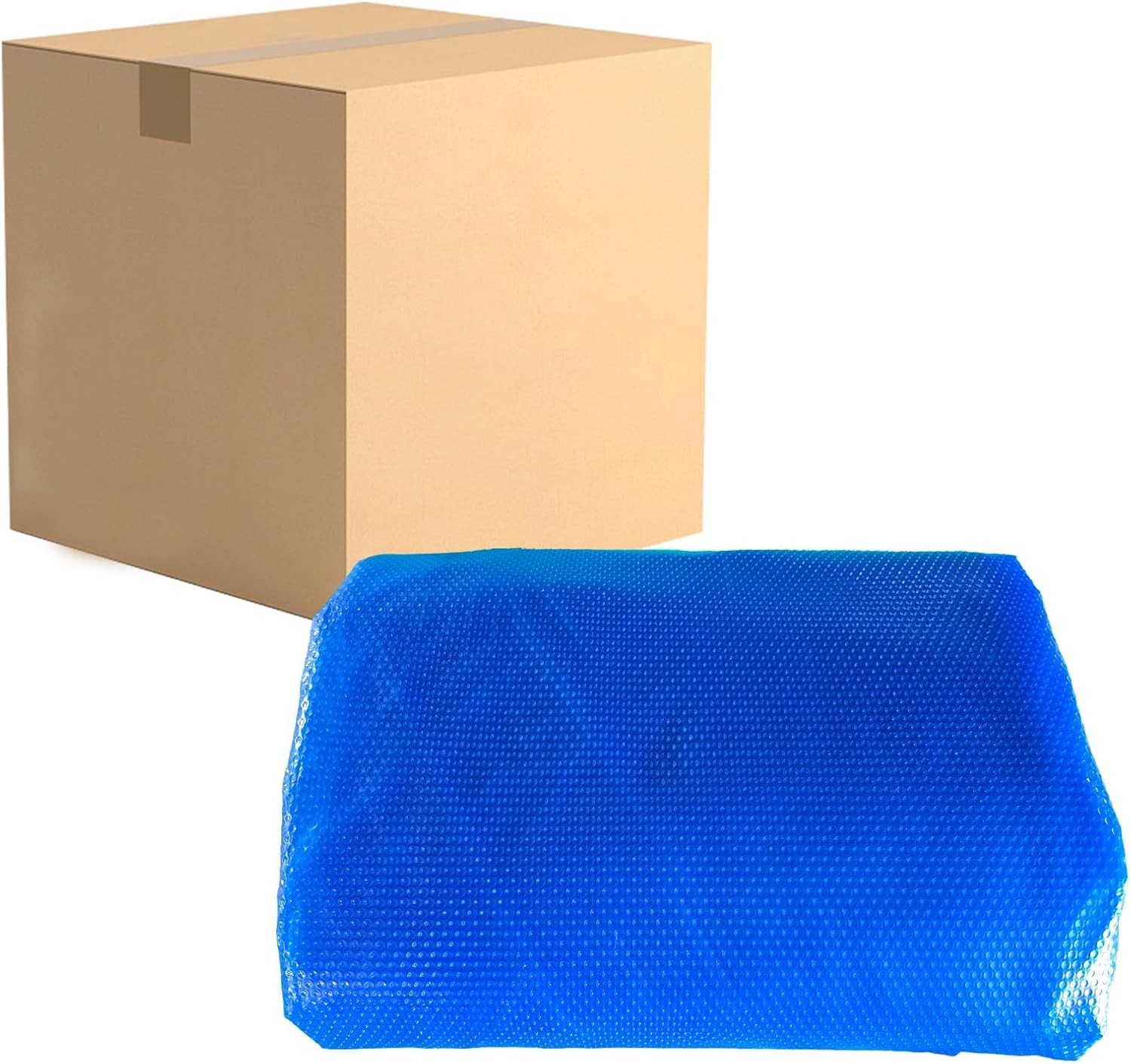 16 Mil Heavy Duty Solar Pool Cover Rectangle Bubble Blanket for Inground Retains