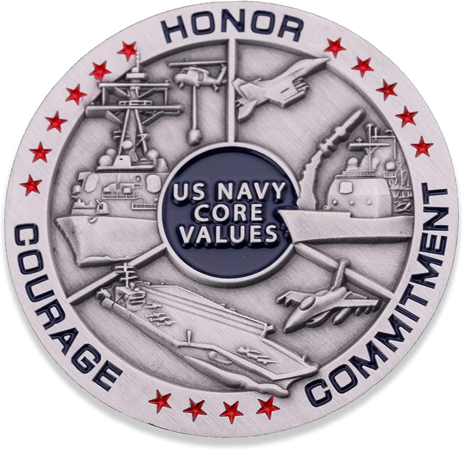 United States Navy Core Values Challenge Coin