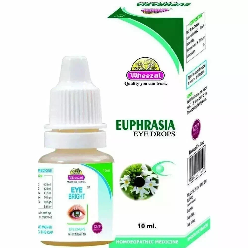 Wheezal Euphrasia Eye Drops Relieves Sore, Red, Itchy, Blood Shot Eyes 10ml