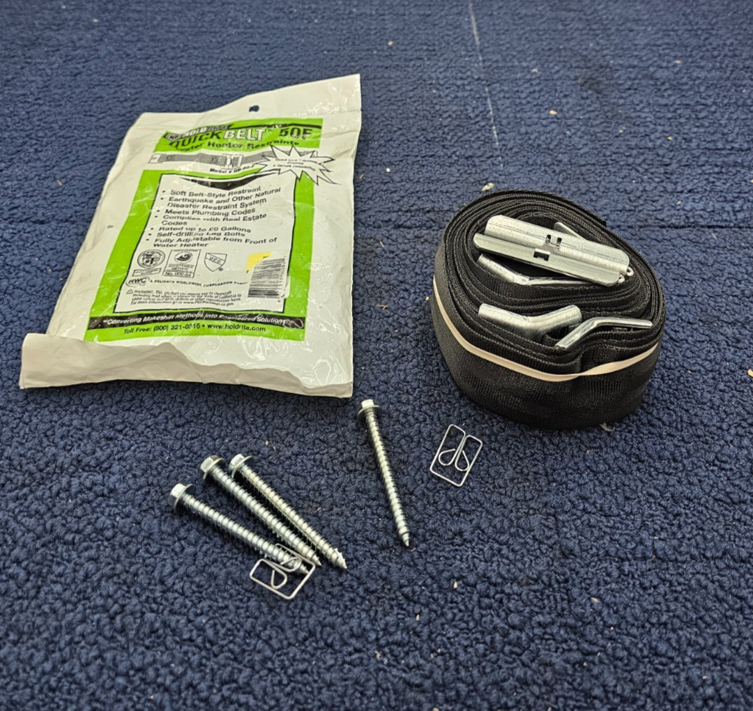 (QTY 2) Holdrite QB-50-F: Soft Belt QuickBelt For 80 Gallon Water Heater