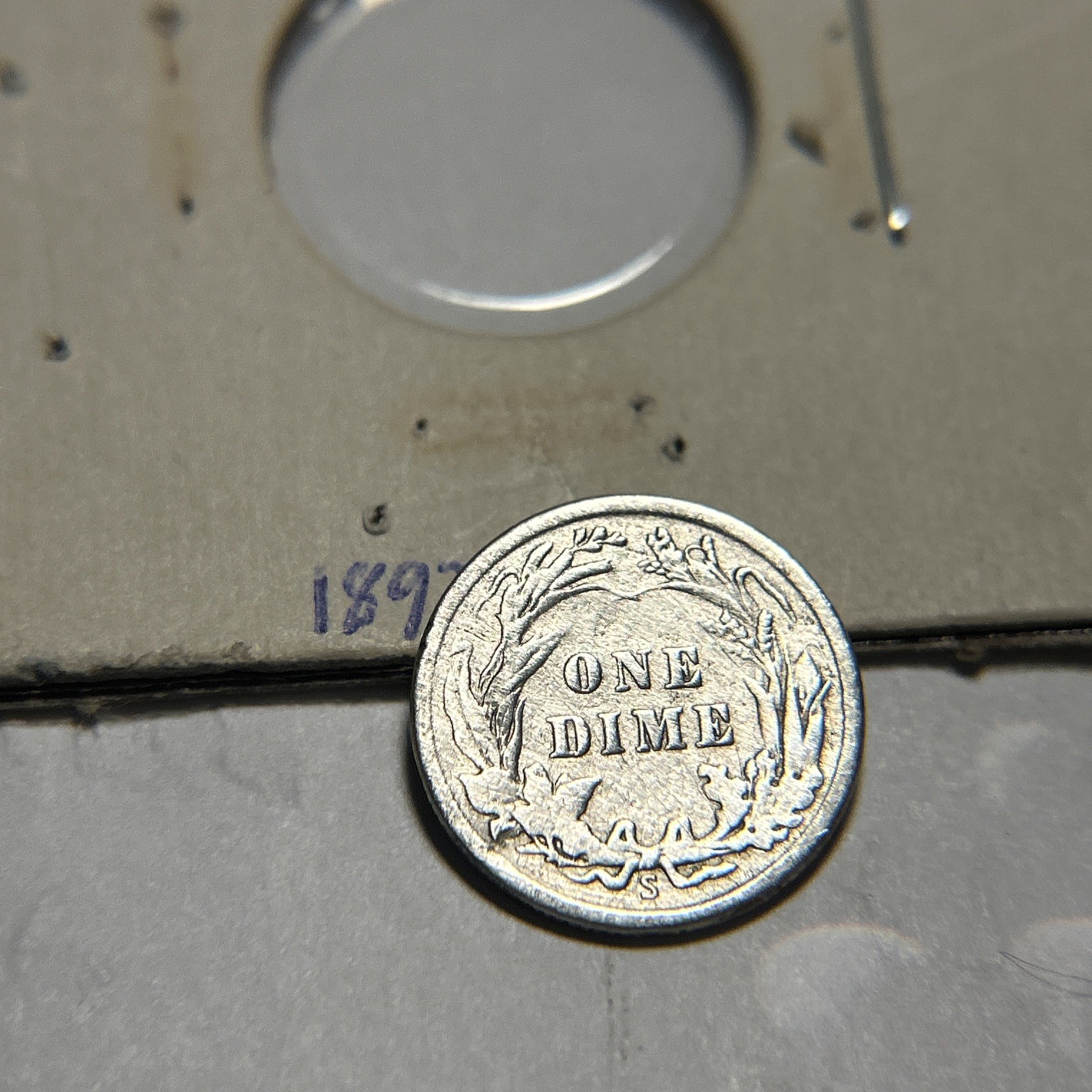 1913-S Barber Dime 10C Silver