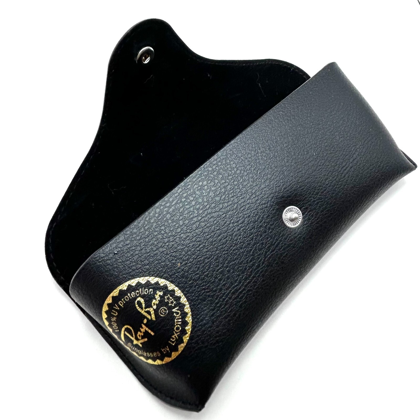RayBan Faux Leather Sunglass Case Brown