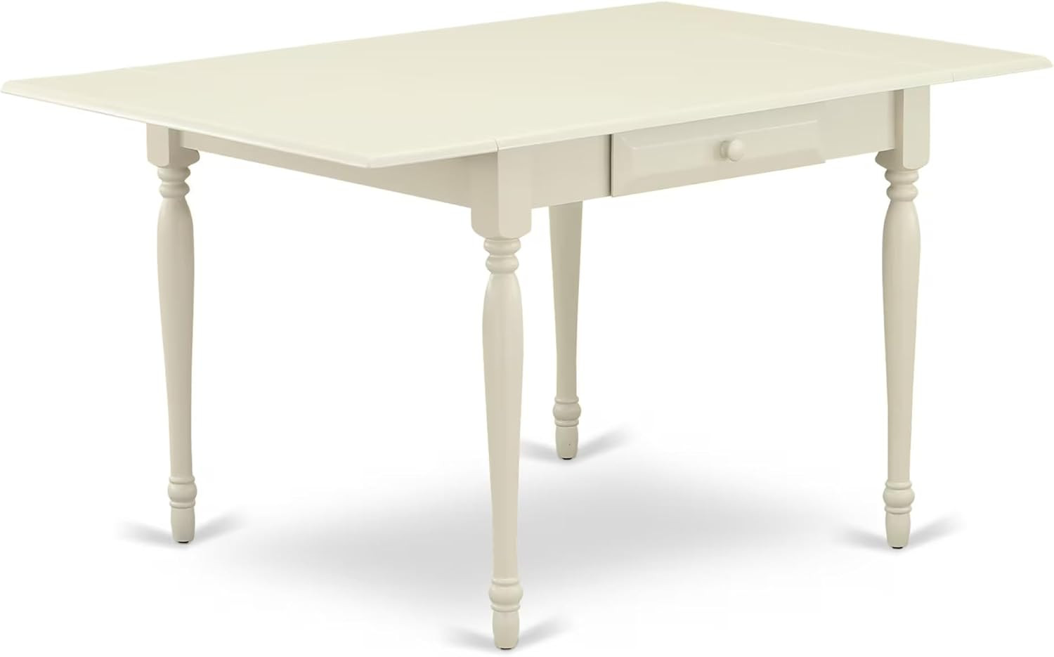 MZFL3-LWH-01 3 Piece Dining Set Contains a Rectangle Dining Room Table with Drop