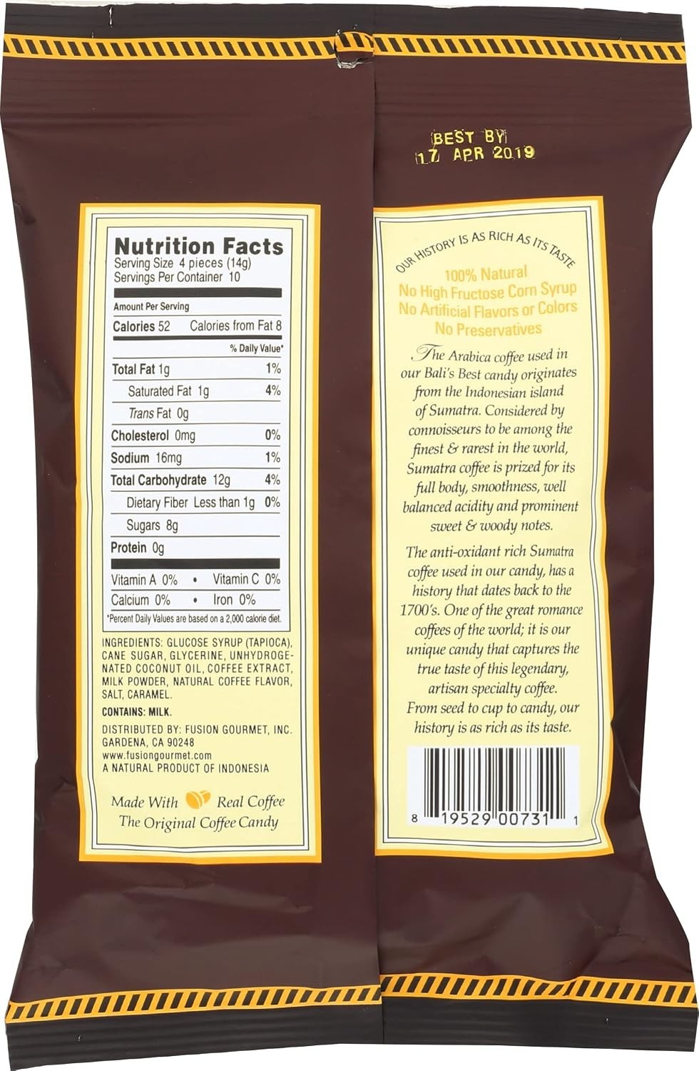 Candy Best Expresso, 5.3 oz