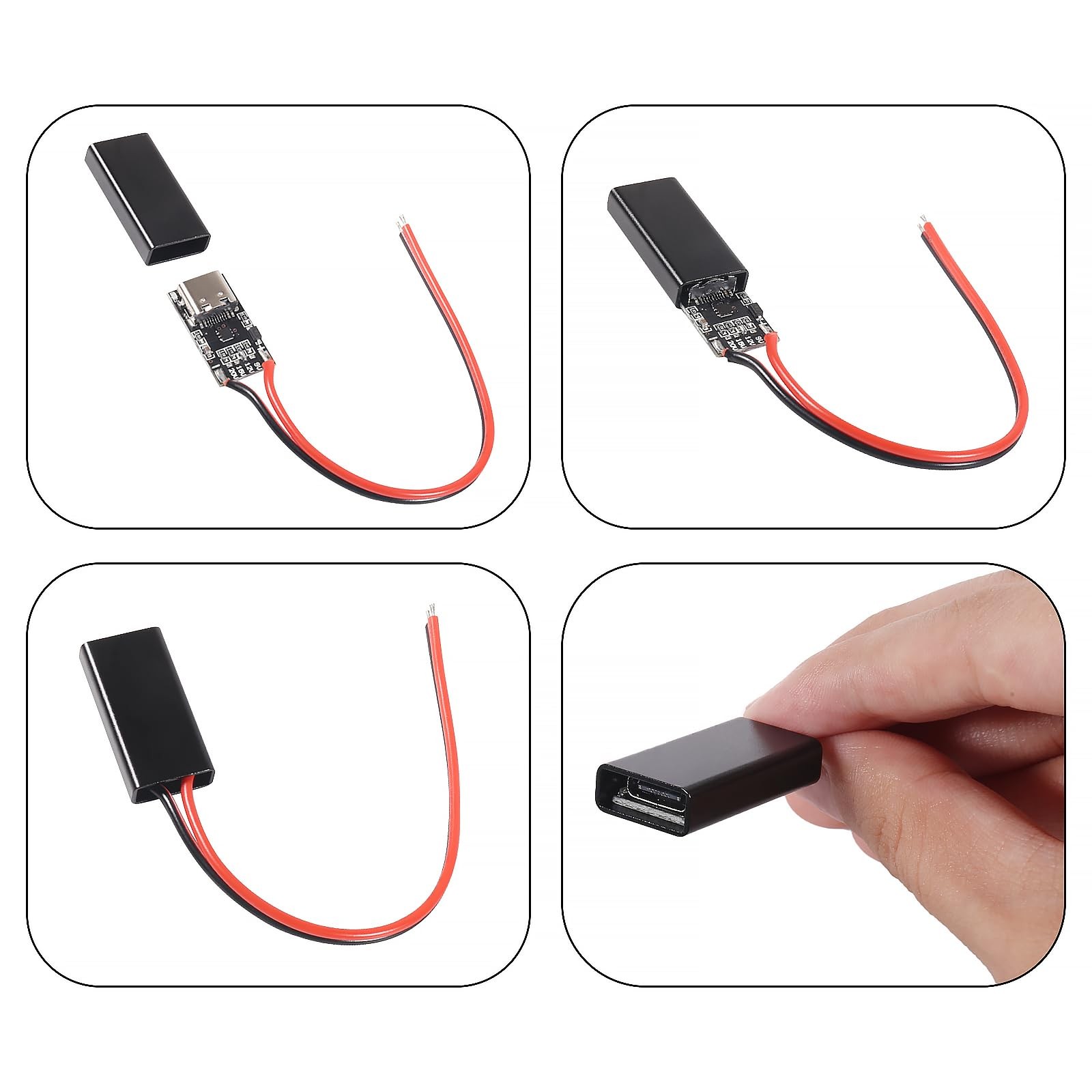 8PCS USB-C PD3.0 Trigger Charging Module PD/QC Decoy Board with Cable
