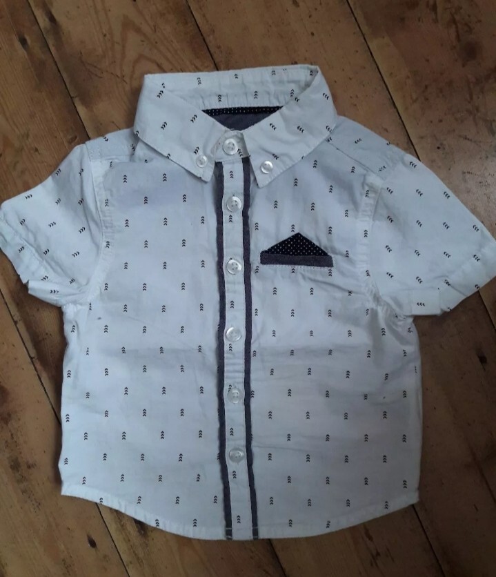 Smart white shirt size 12-18 months