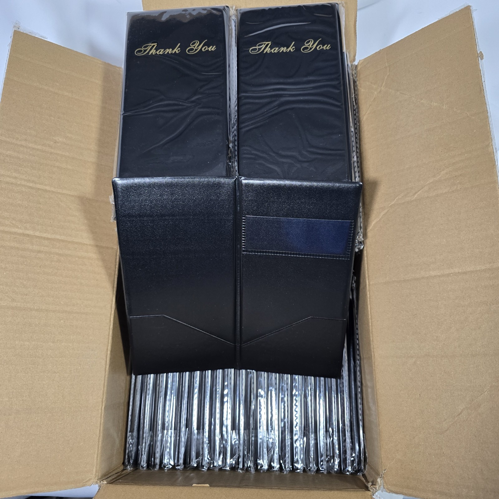 60pack Check Presenters for Restaurants Check Presenters Check Card HolderBlack