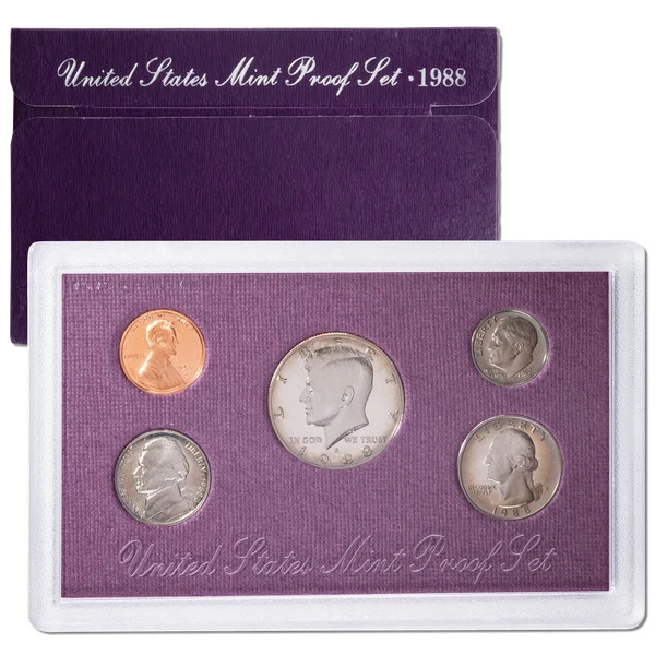 1988 U.S. Mint Proof Set with Box *JE
