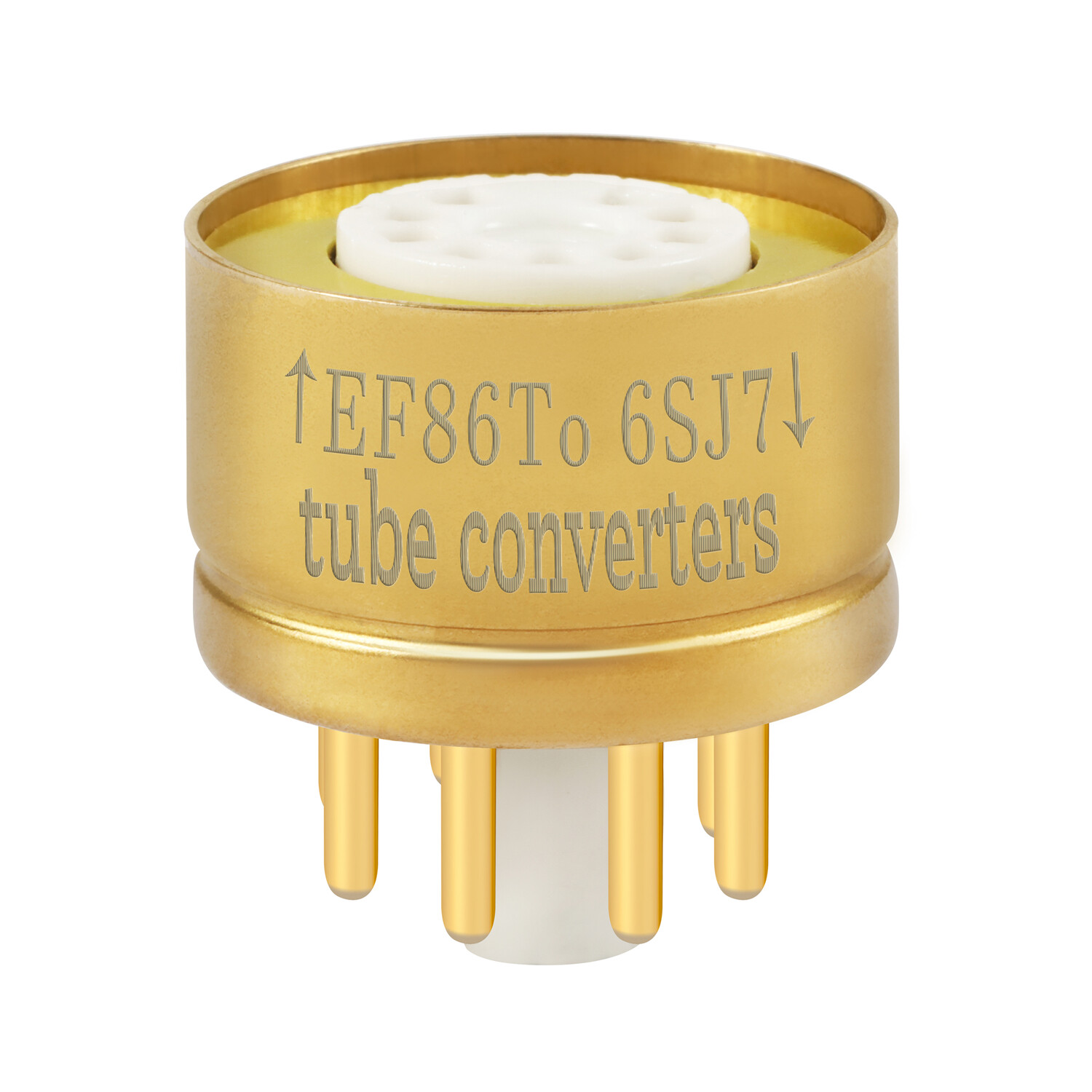 Amptata EF86 to 6SJ7 6J8P 6Ж8 Vacuum Tube Adapter Socket Converter Pre Amplifier