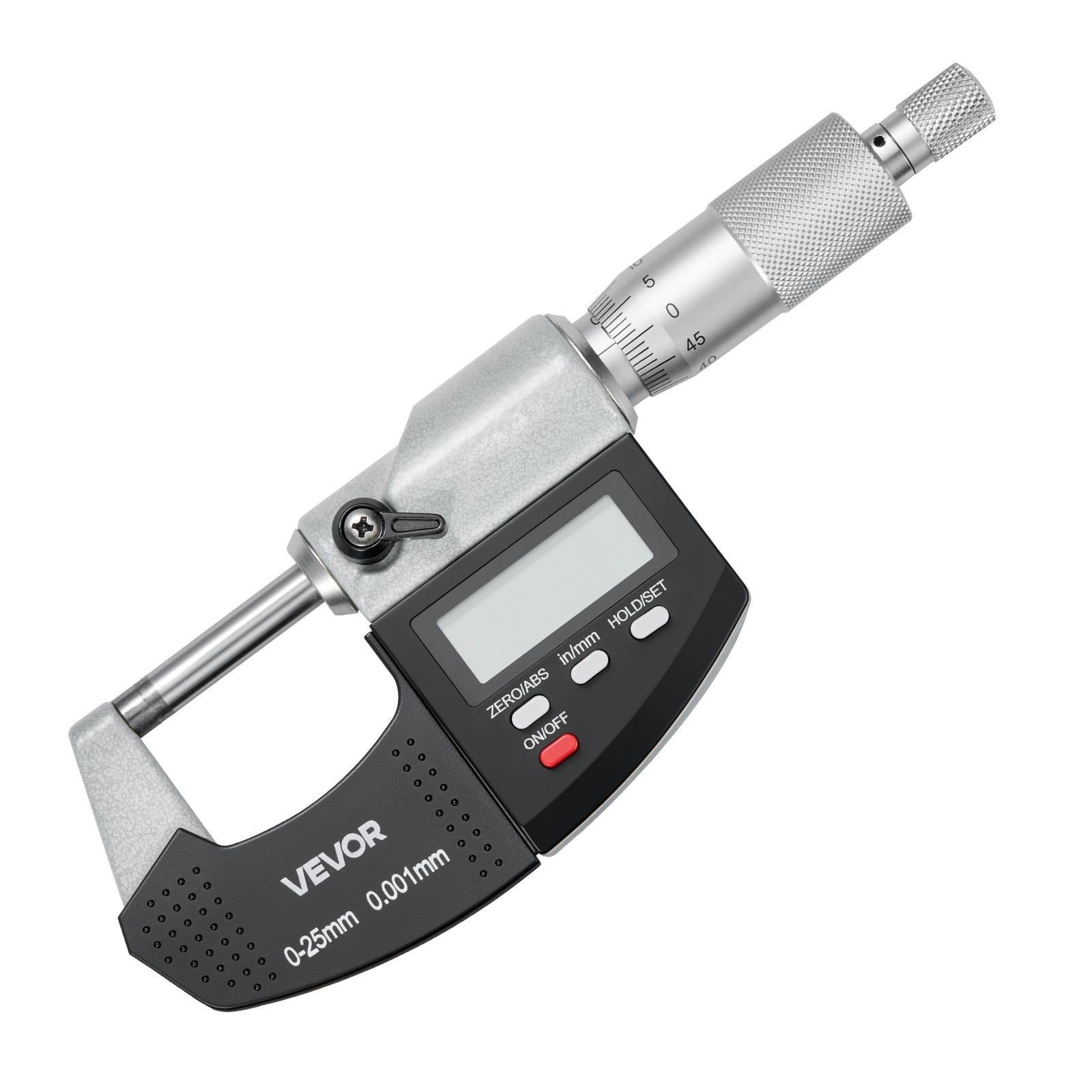 Digital Micrometer Set 0-1" LCD Ultra-Precision Carbide Tip Case