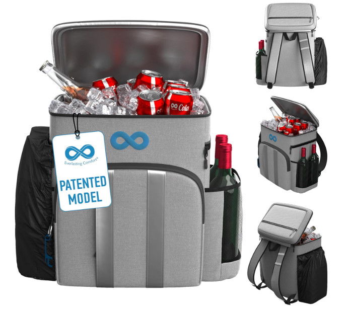 Everlasting Comfort Insulated Cooler Backpack ~ Leak Proof Thermal Bag