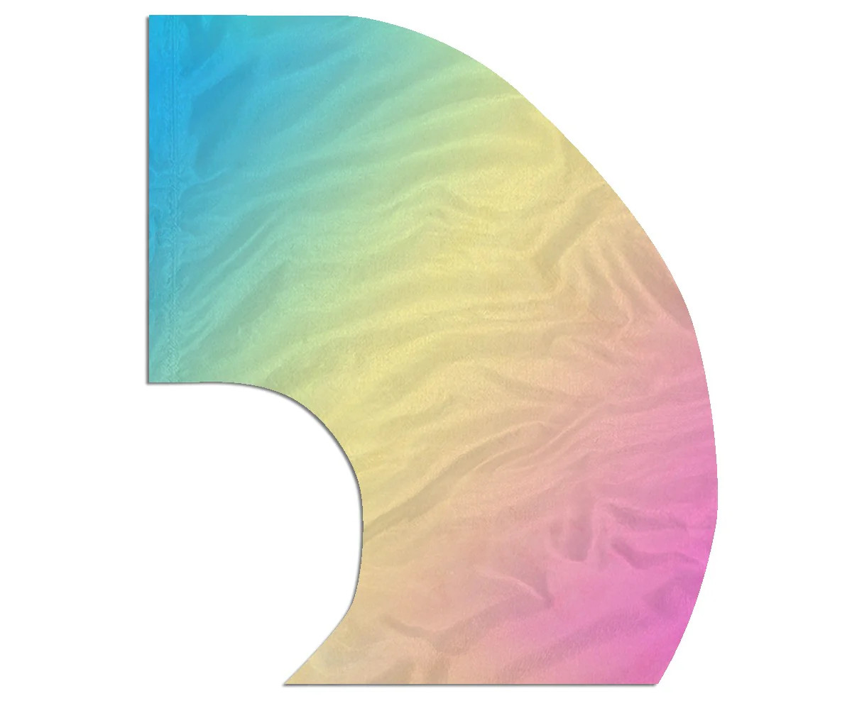 Dreamy Gradient Bliss Color Guard Swing Flag- NEW