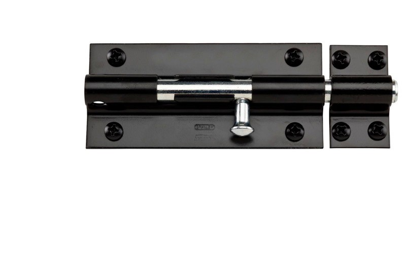 National Hardware N152-133 Black Steel Extra Heavy Barrel Bolt 0.6 Dia. x 8 in.