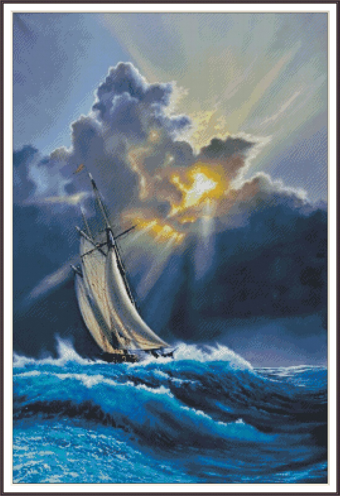 Courageous Voyage 143 Chart Counted Cross Stitch Pattern Needlework