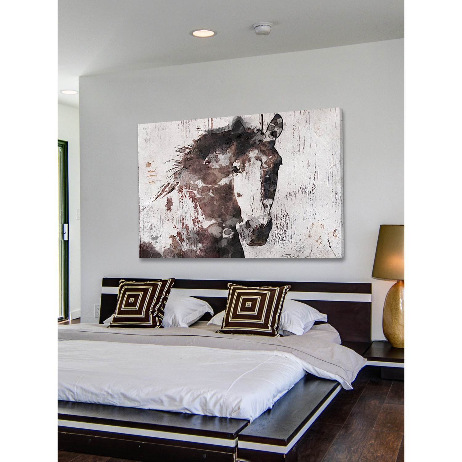 Marmont Hill Gorgeous Horse Painting Print on Wrapped Canvas