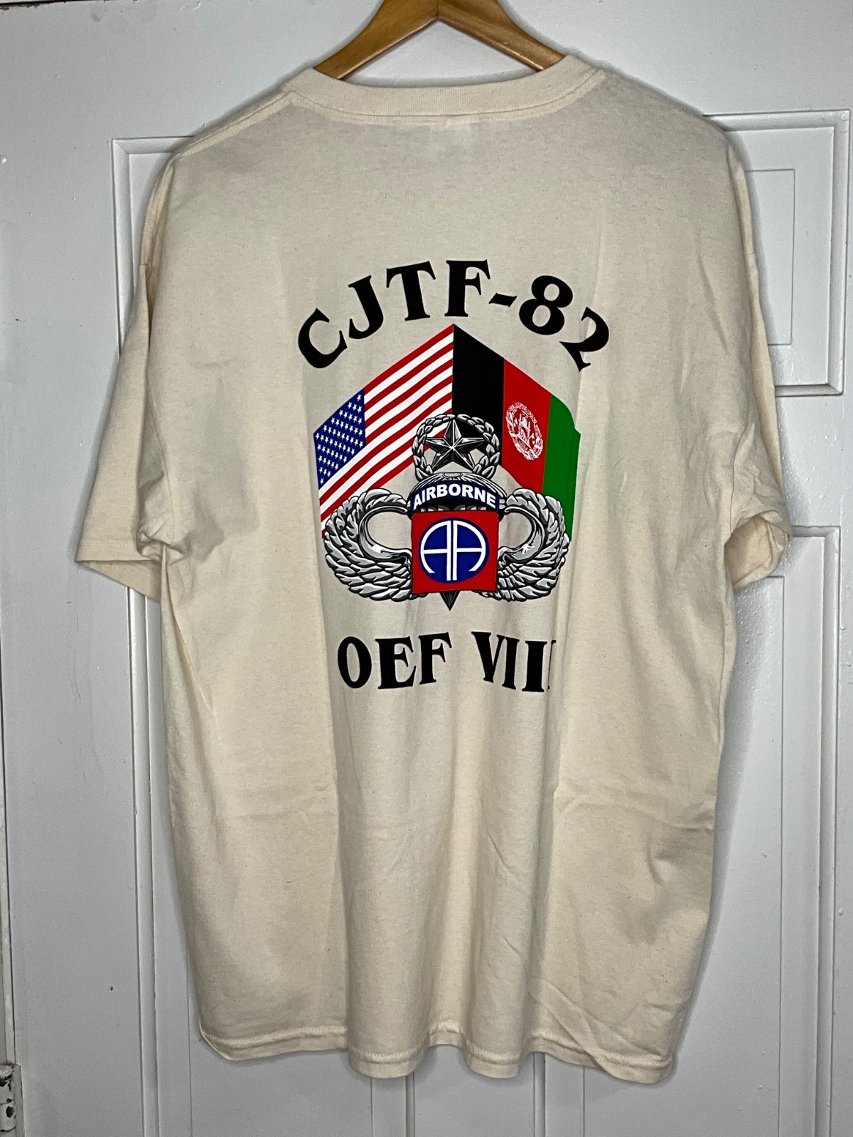 CJTF -82 OEF VII Unit T-Shirt Size XL