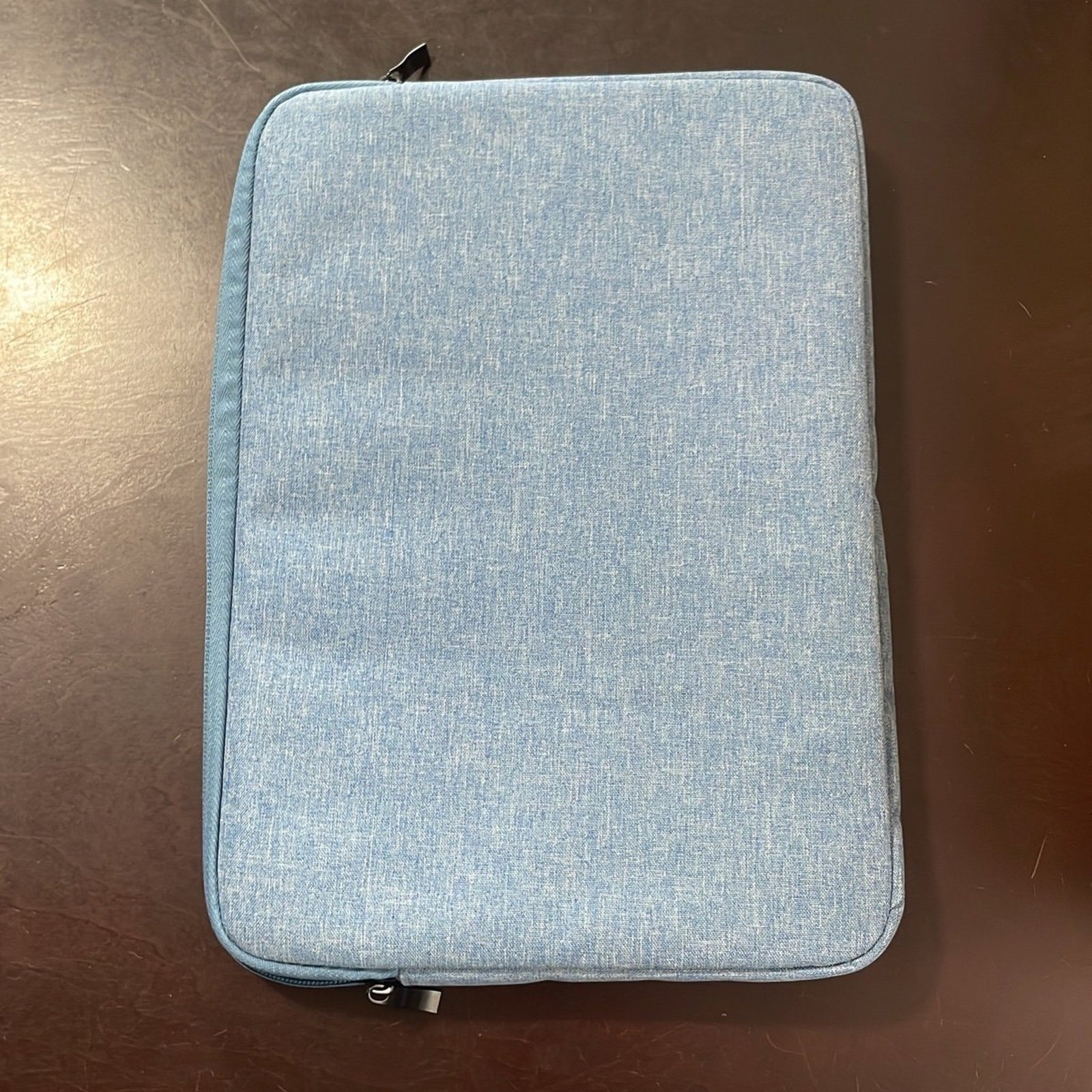MacBook Air 13” shell with blue soft case