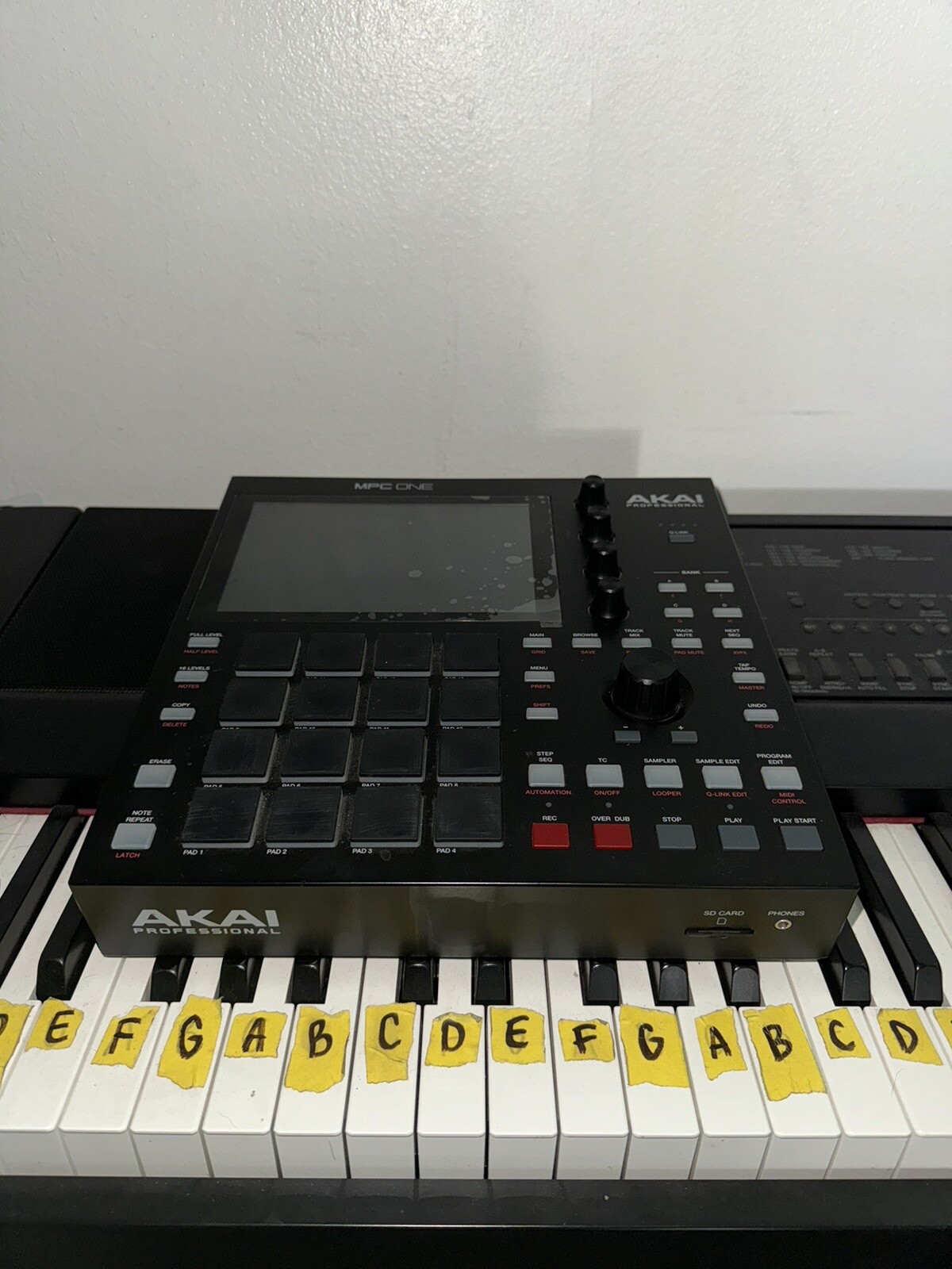 Akai MPC One Sampler Production Machine Black No Box With Cables