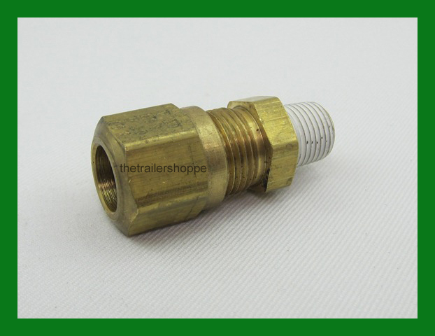 VelVac Air Brake Fitting DOT Approved 3/8" Tube 1/8" NPT Male Connector  2 PC