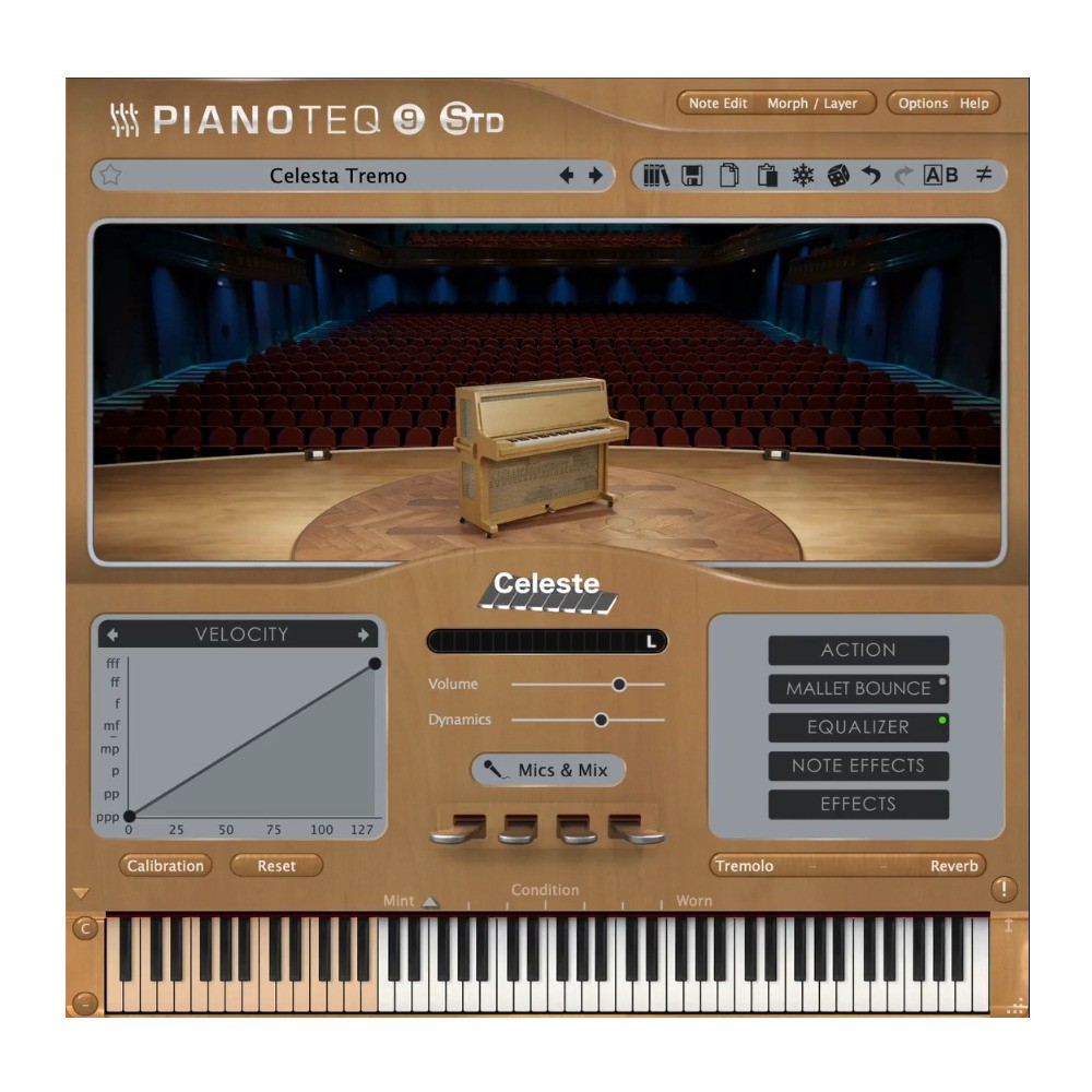 Pianoteq Celeste Add-On Virtual Instrument Bell Tone Keyboard