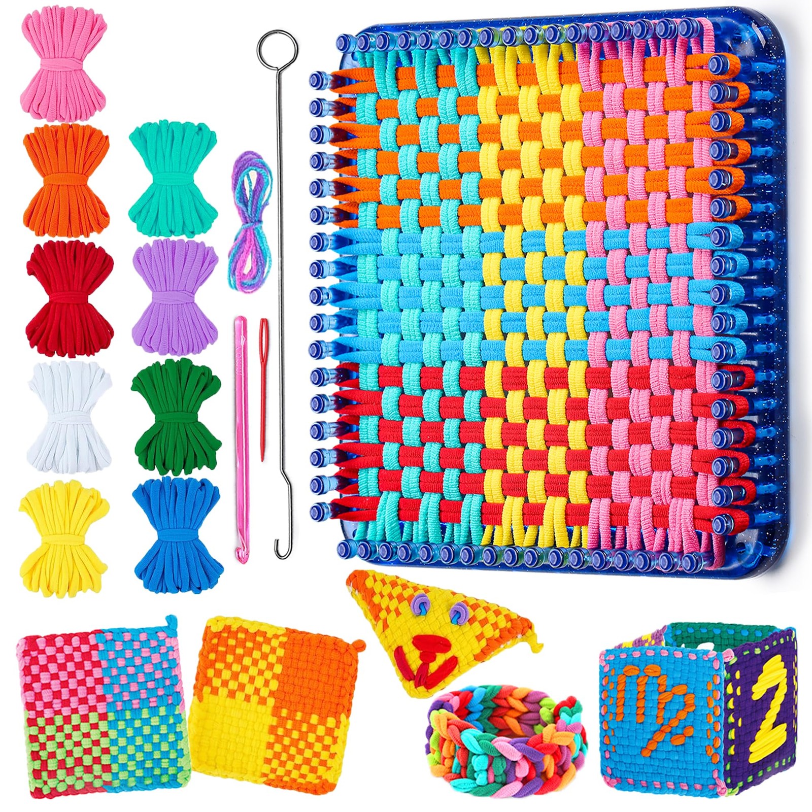 REENLIV Upgraded Weaving Loom Kit Toys for Kids & Adults, DIY Arts & Crafts, Eas