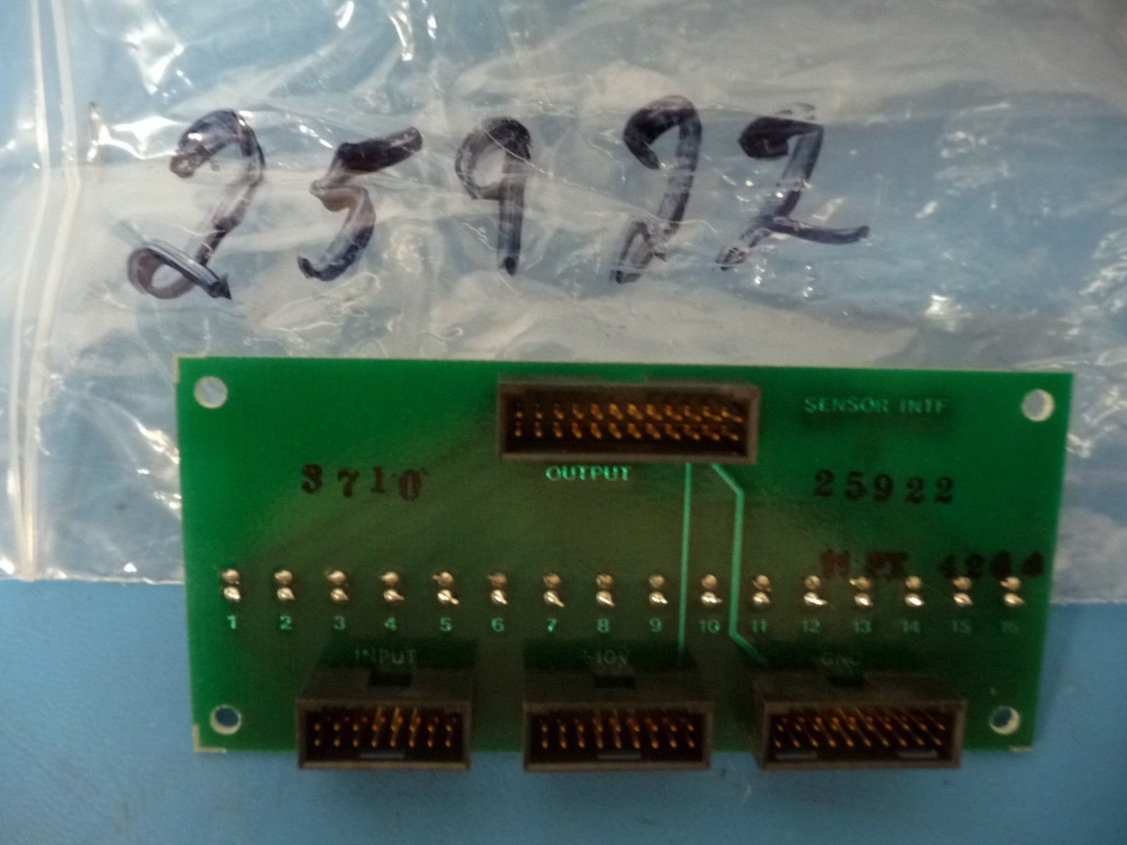 UNIVERSAL 25922000 REV A, Sensor Intf. 2 Asm,