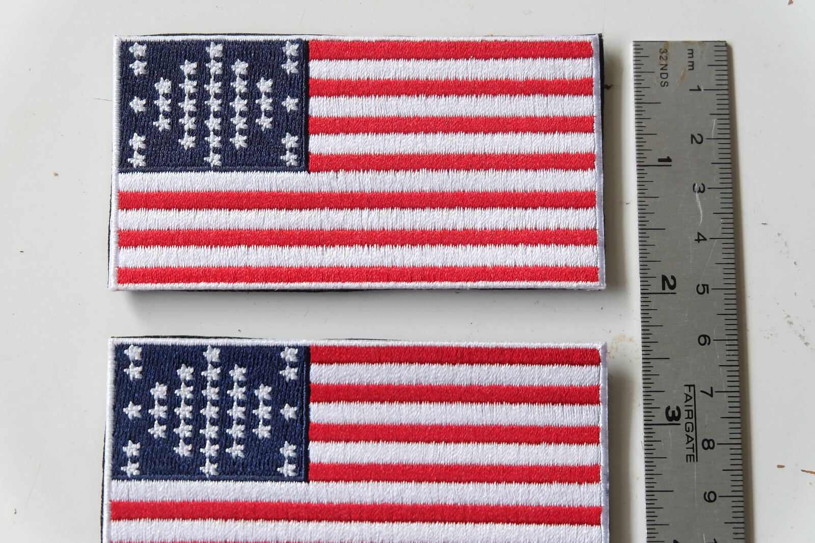 Fort Sumter American flag patch 3.75'' x 2'' hook & loop