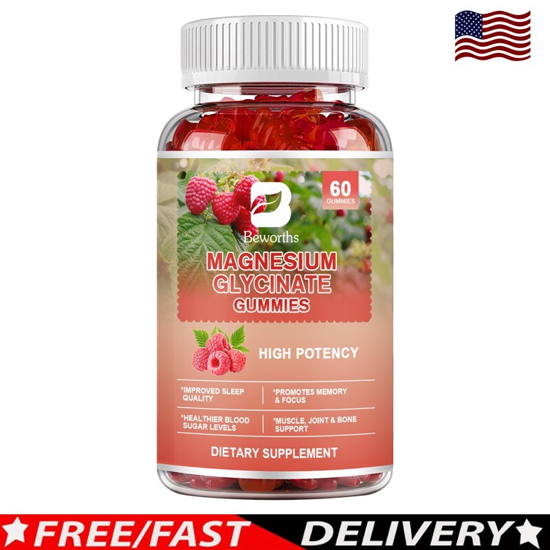 Magnesium Glycinate Gummies  Coenzyme Q10 100mg Heart Health/Blood Sugar Level