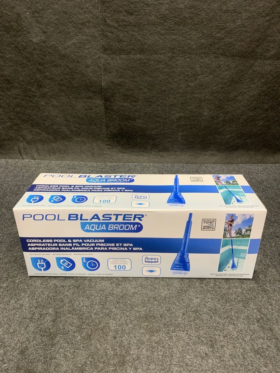 POOL BLASTER Aqua Broom Hot Tub Vacuum Cordless Spa Vacuum