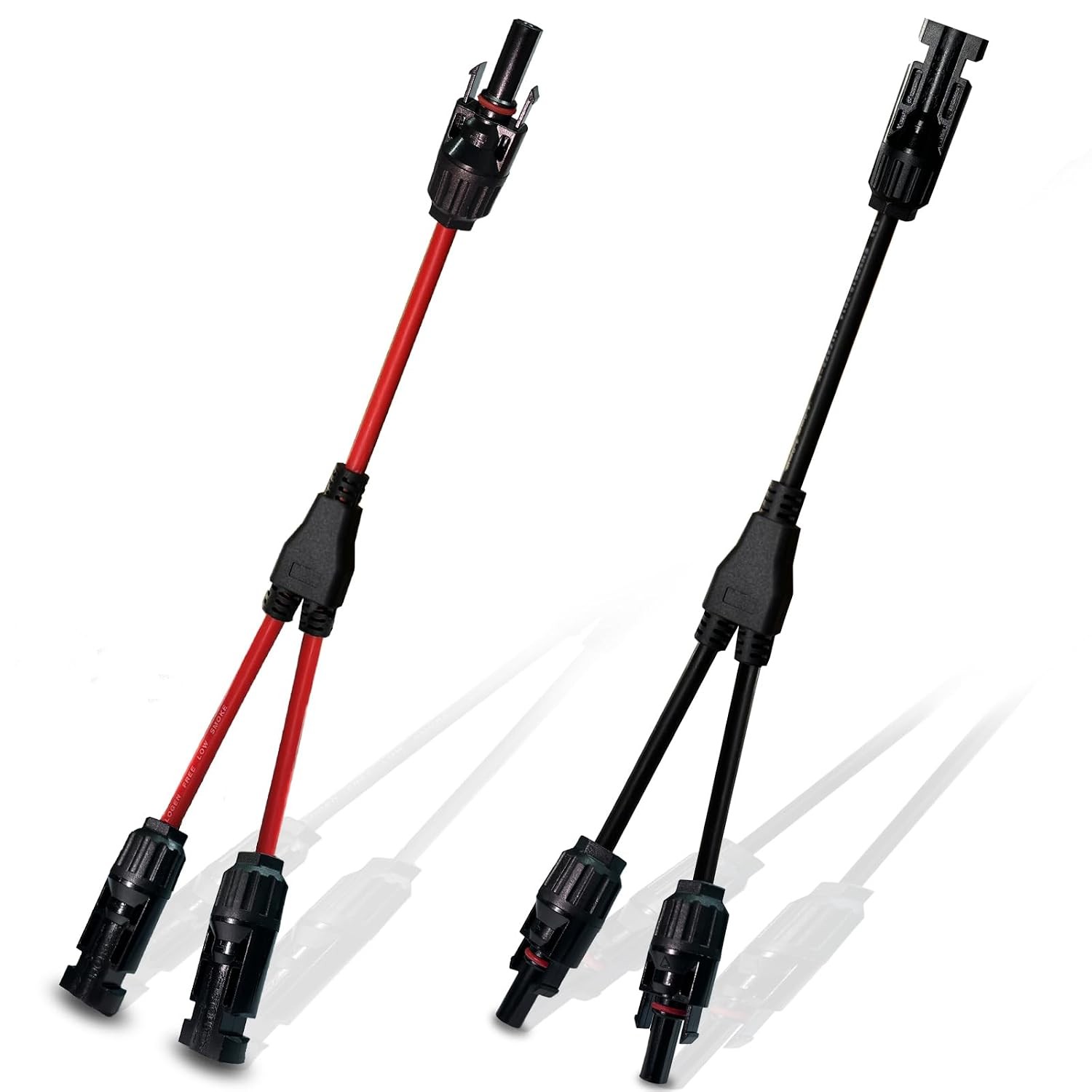 Solar Connectors Y Branch Upgraded Solar Panel Connector, 1 Pair Adapter Cable W