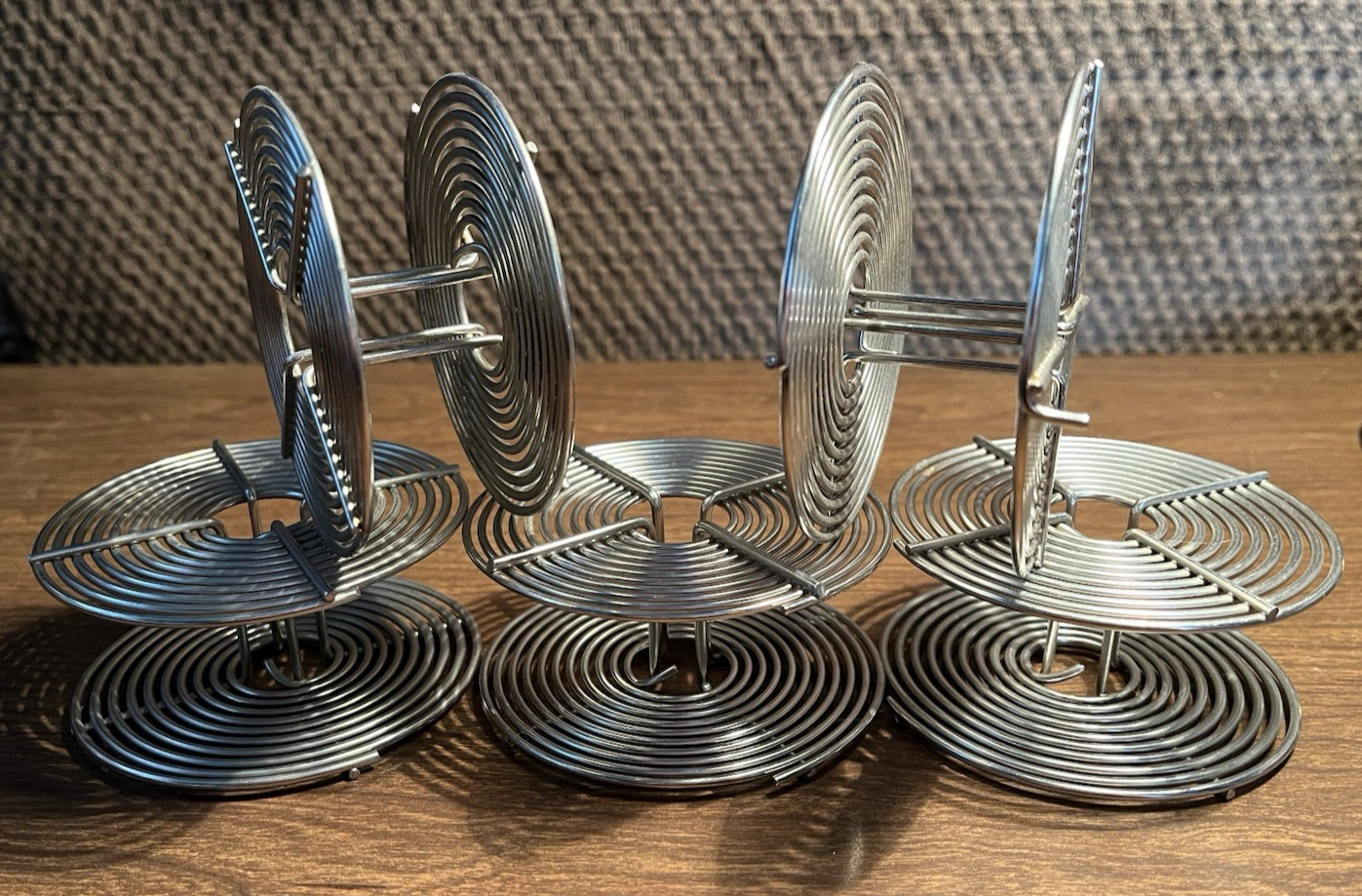 Lot of 5 Vintage Stainless Steel 35mm Film Darkroom Developing Reels (b)