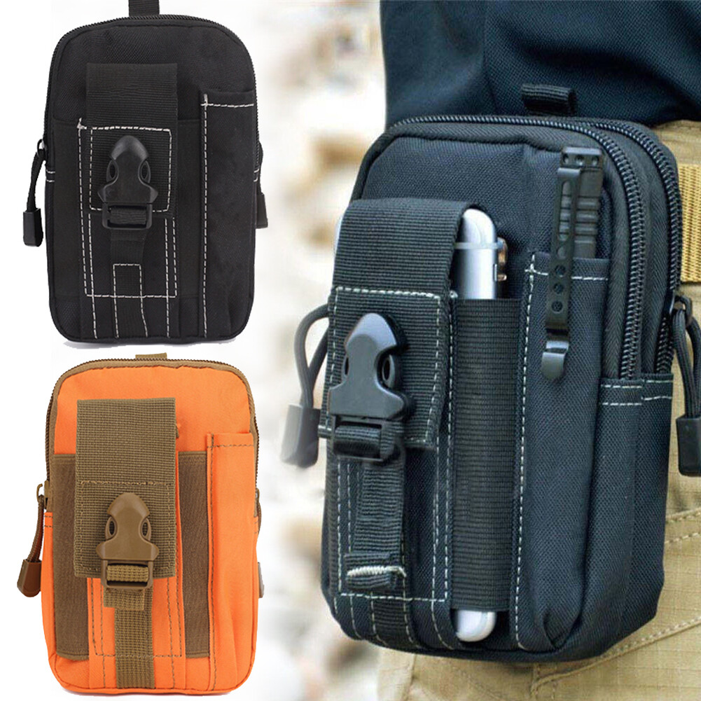 Men's Tactical Molle Pouch Military EDC Waist Belt Fanny Bags Cell Phone Pocket