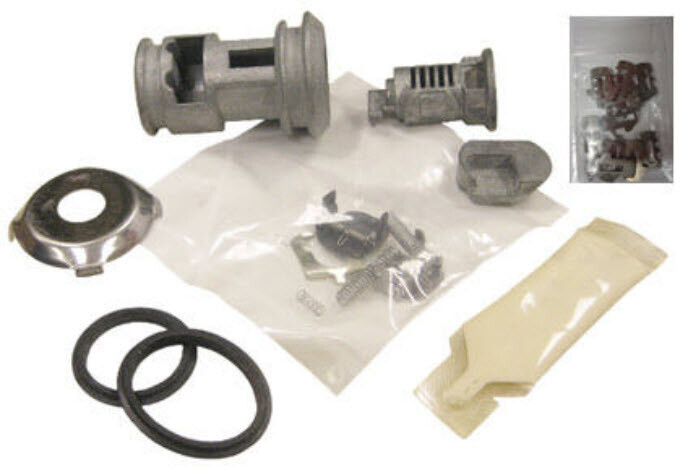 NEW OEM GM SPARE TIRE LOCK REAR BUMPER CYLINDER WHEEL CARRIER FULL REPAIR KIT