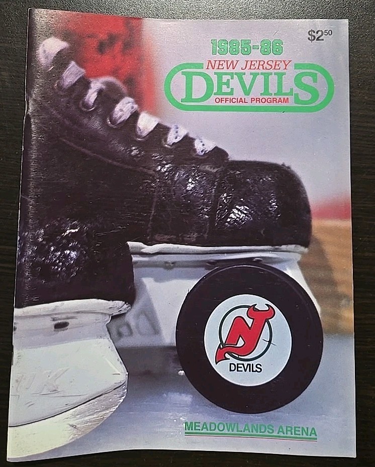 New Jersey Devils 1985-1986 Program January 3 vs. Washington