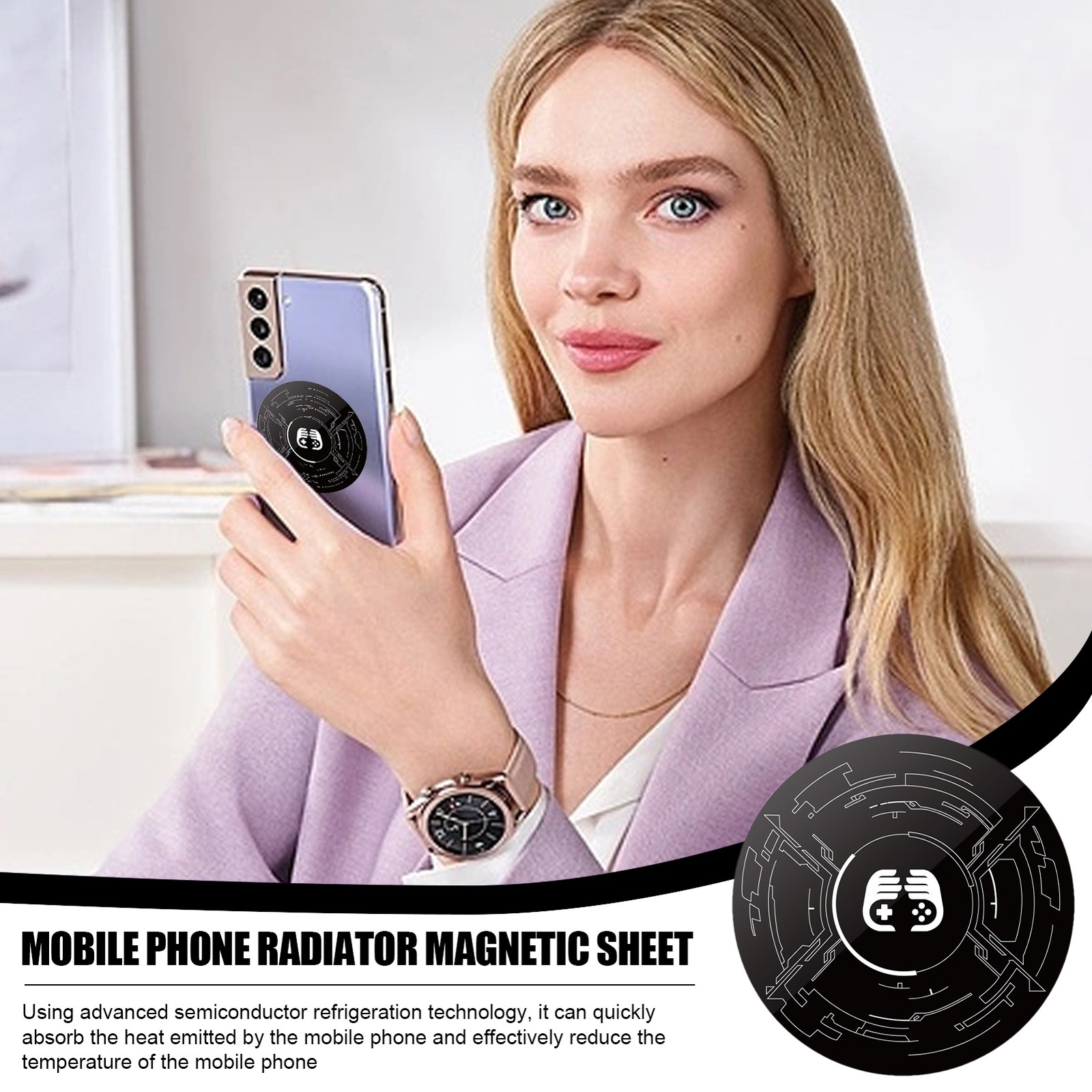 Gaming Phone Cooling Plate Magnetic Semiconductor Cooling Pad Radiator