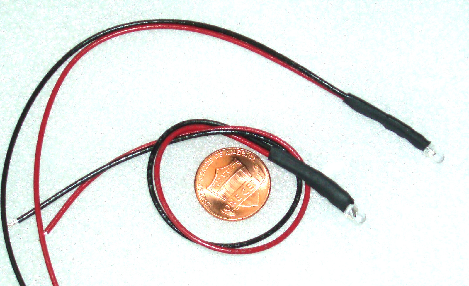 set of 2 pcs x LED OD=3mm Pre Wired   light LED DC 6VDC blinking GREEN  lights