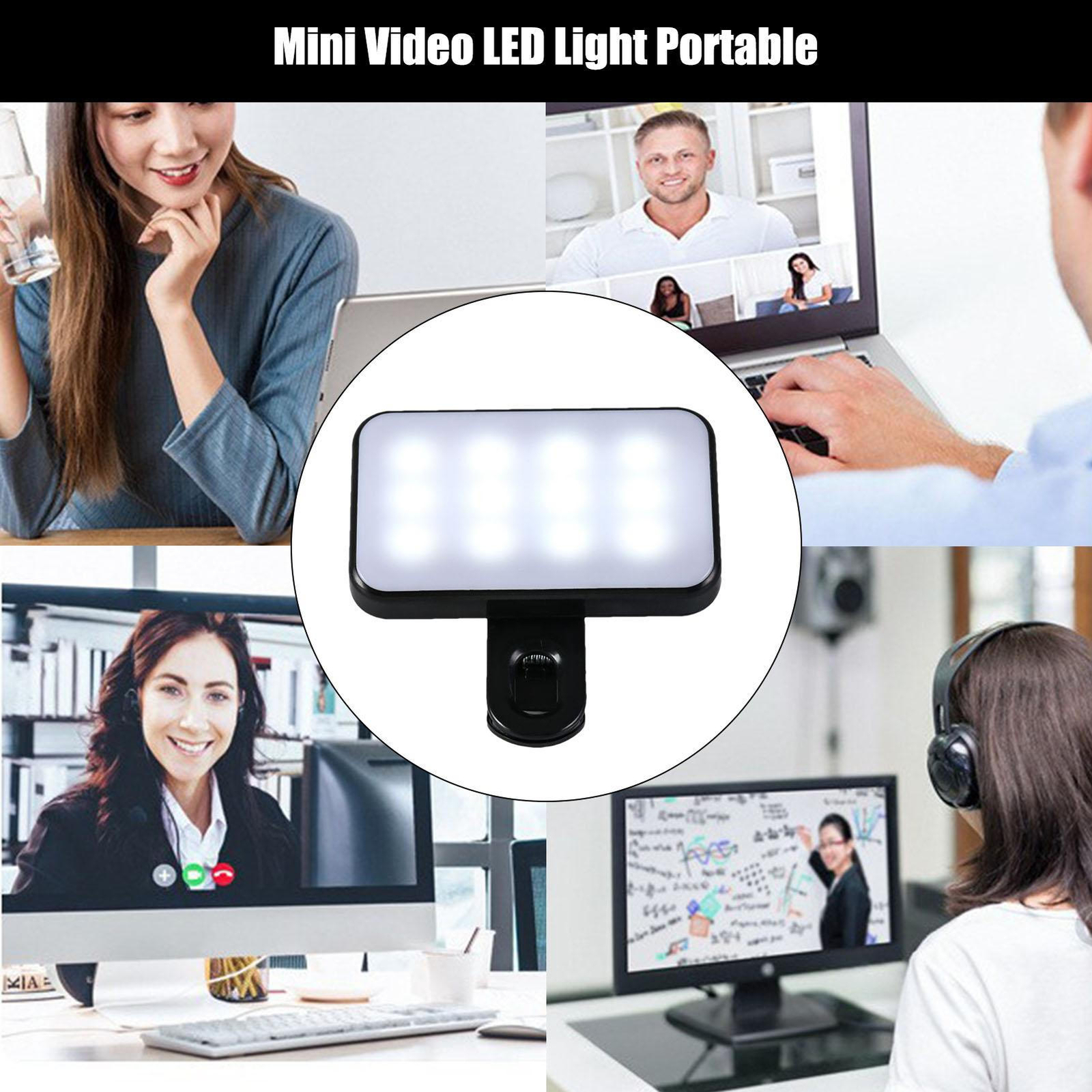 Rechargeable Fill Light Portable Led Camera Lights High Power Clip Video Light
