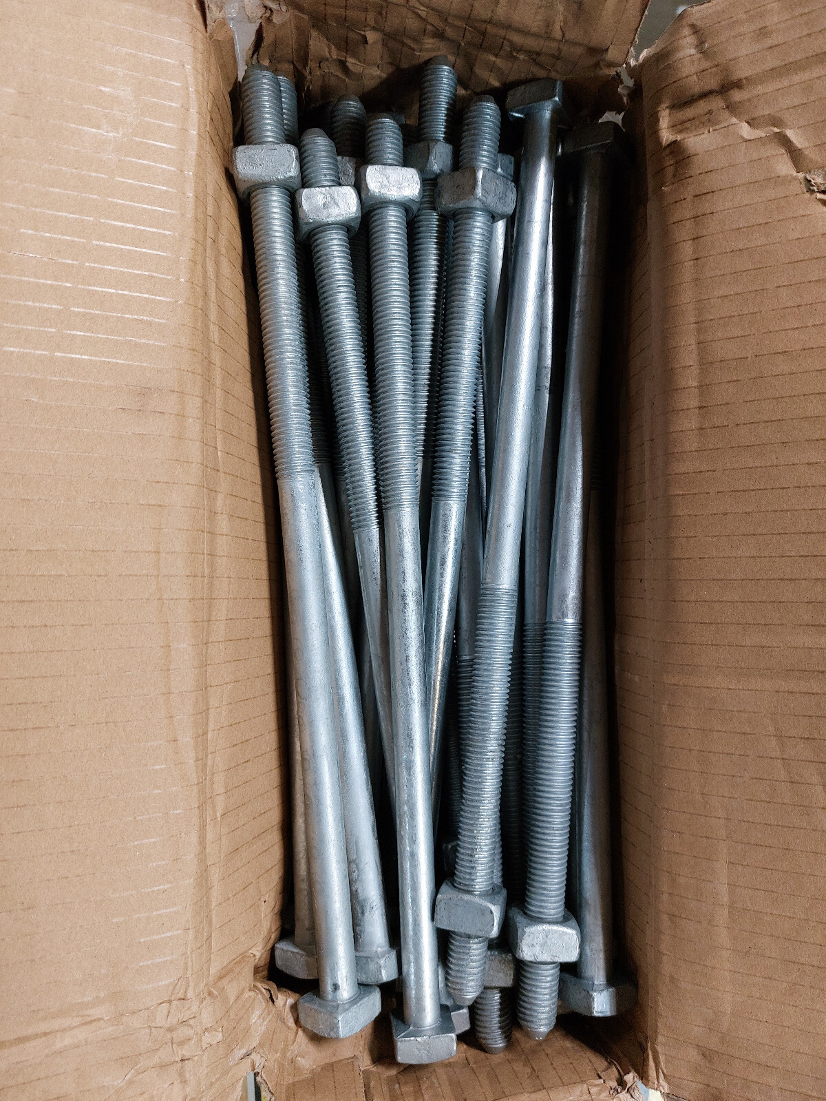 (Multi-Pack) MacLean J8814 5/8" x 14" Square Head Machine Bolt with Nut, F614520
